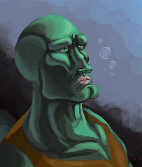 Handsome Squidward By Coyoteesquire On Deviantart