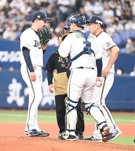 【オリックス】山本由伸に代わり急遽先発の竹安大知が2回途中降板 右肘の違和感で大事取り プロ野球写真ニュース 日刊スポーツ