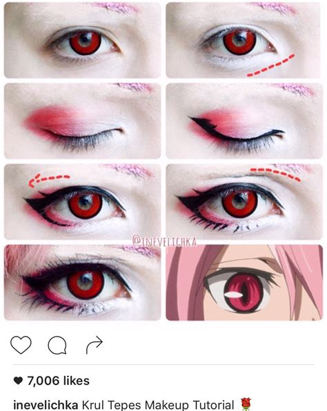 Krul Tepes Cosplay Makeup Tutorial Anime Makeup Tutorial Anime Eye