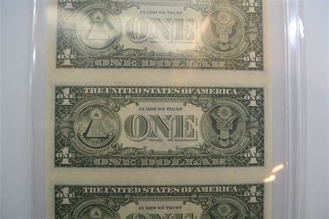 Uncut Sheet Of 1985 1 Dollar Bills Sheet Of 4 Uncut Dollar Etsy
