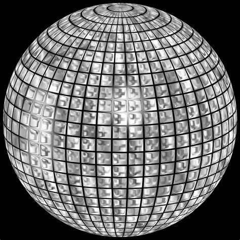 Glimmering Disco Ball Enhanced Openclipart