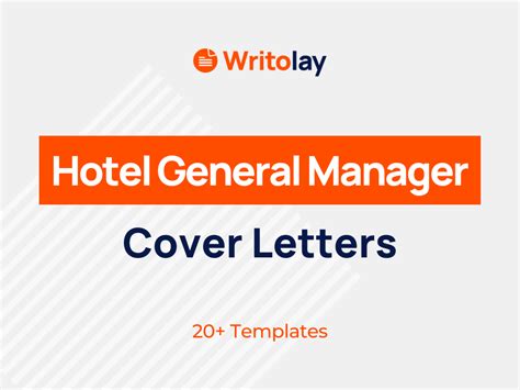 Hotel General Manager Cover Letter Example 4 Templates Writolay