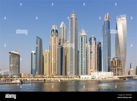 Dubai Marina And Harbour Skyline Architecture Wealth Luxury Travel In