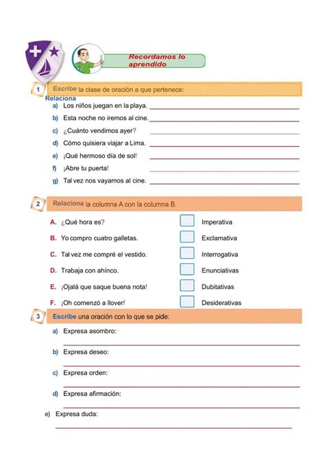 A Spanish Language Worksheet With The Words And Symbols For Each Word In It