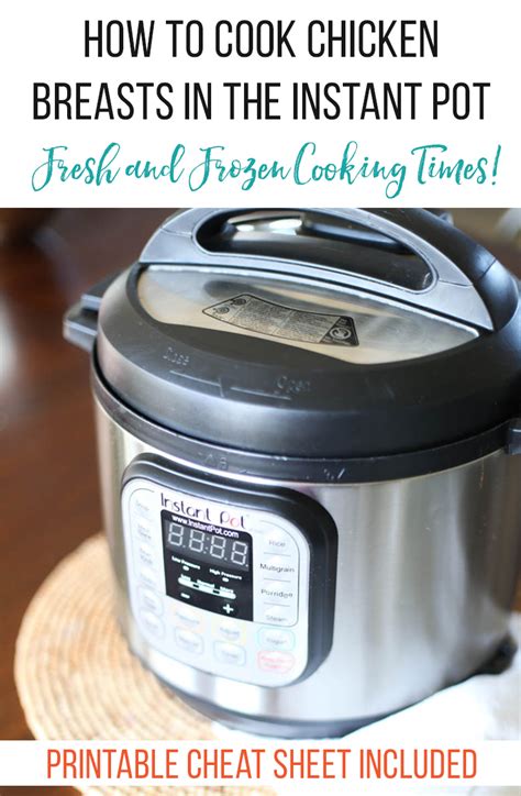 I try to cook at least 1 chicken (or chicken breasts) in my instant pot. How Long Do I Cook Chicken Breasts in the Instant Pot ...