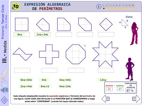 Longitudes ExpresiÓn Algebraica De PerÍmetros I Expresiones