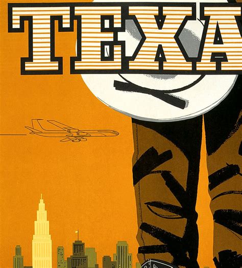 Vintage Poster Of Texas Tourism Poster Travel Vintage Maps And Prints