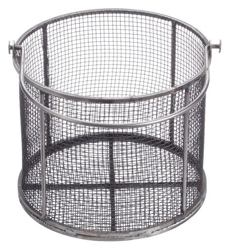 Marlin Steel Wire Products Round Steel Parts Washer Basket 429g77