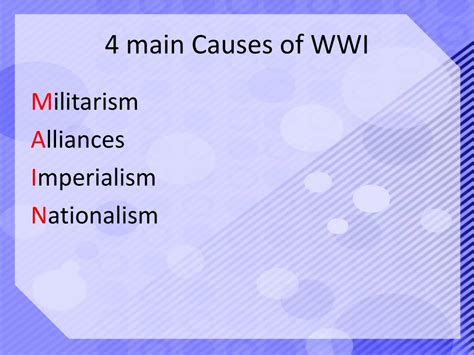 Ppt Causes Of Wwi Powerpoint Presentation Free Download Id6883263