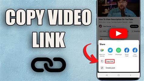 How To Copy Youtube Video Link On Mobile 2023 New Method Youtube