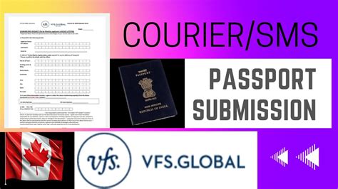 How To Fill Courier And Sms Request Form Passport Submission For