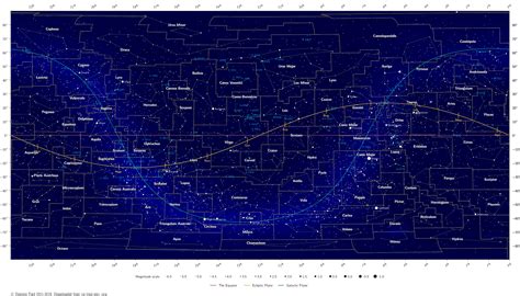 Map Of The Constellations In The