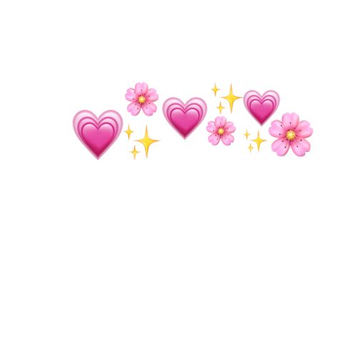 Freetoedit Emoji Hearts Crown Sticker By Aestheticavocadx