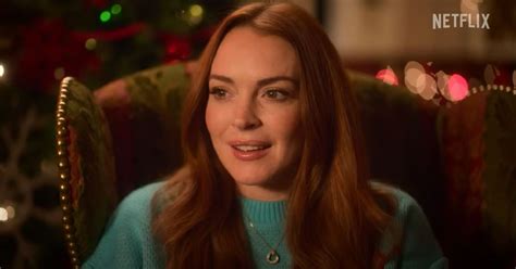 Noël Tombe à Pic Netflix Lindsay Lohan Métamorphosée Dans La Comédie Romantique De Noël