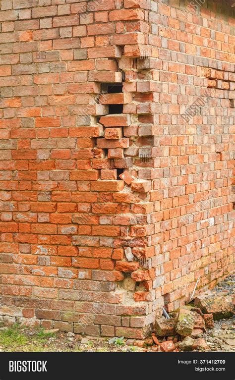 Damage Brick Wall Image And Photo Free Trial Bigstock