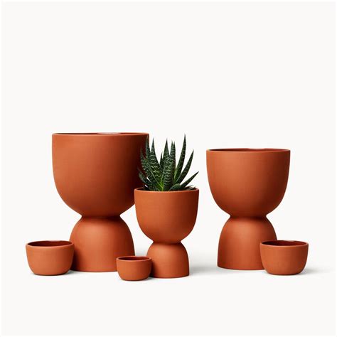 Stacked Terracotta Planters Large