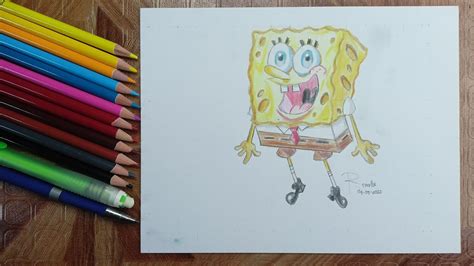 Spongebob Squarepants Colored Pencil Youtube