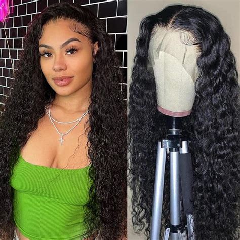 32inch Water Wave Lace Front Wig Human Hair 13×4 Lace Frontal Wig Hd Lace Wigs