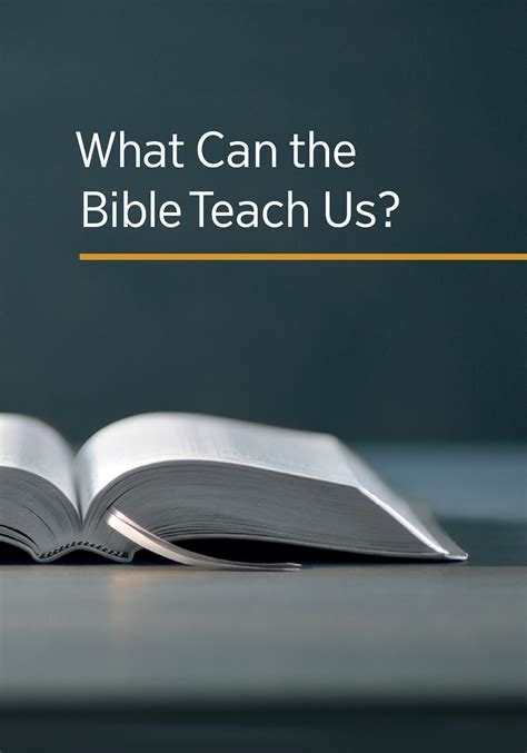 What Can The Bible Teach Us—how To Use It — Watchtower Online Library
