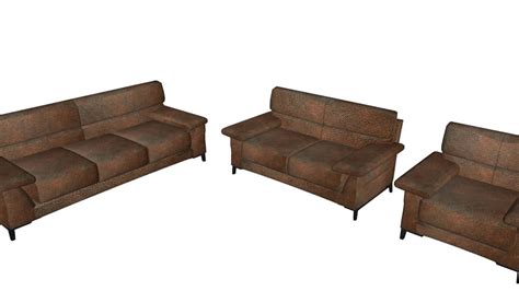 Leather Sofa 3d Warehouse