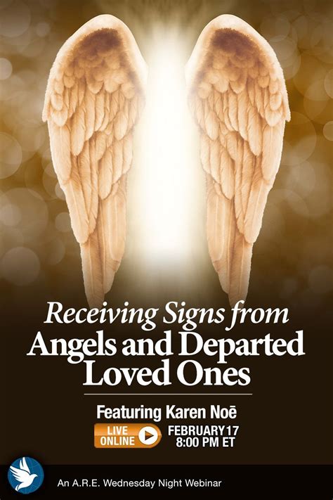 On Our Next Live Webinar Receiving Signs From Angels And Departed Loved Ones Karen No Will