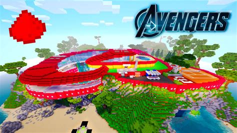 Avengers Mansion In Minecraft W 40 Command Block Creations Youtube