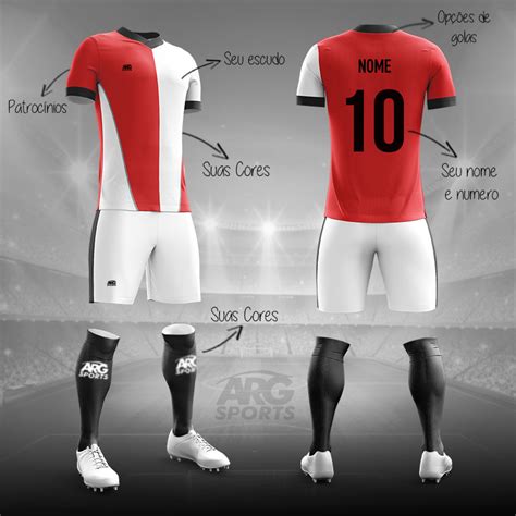 Argsports Kit Completo Para Futebol Raglan Arredondado