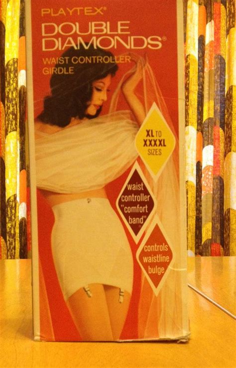 Vintage 1973 Playtex Double Diamonds Girdle Waist By Themodpasse Playtex Vintage Girdle Girdle