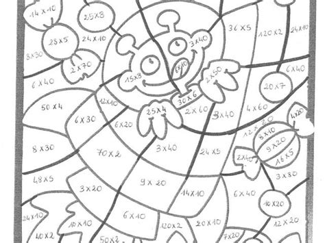 2 pages x8, 2 pages x9, 2 pages de multiplications mélangées) sur le thème de l'art et l'archéologie. Coloriage Magique Multiplication 6eme Coloriage Magique À ...