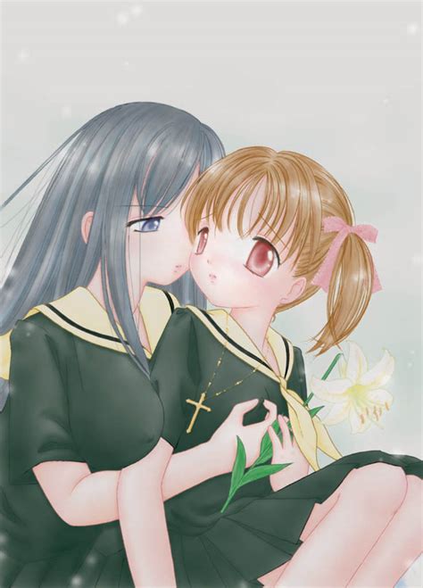 Fukuzawa Yumi And Ogasawara Sachiko Maria Sama Ga Miteru Drawn By