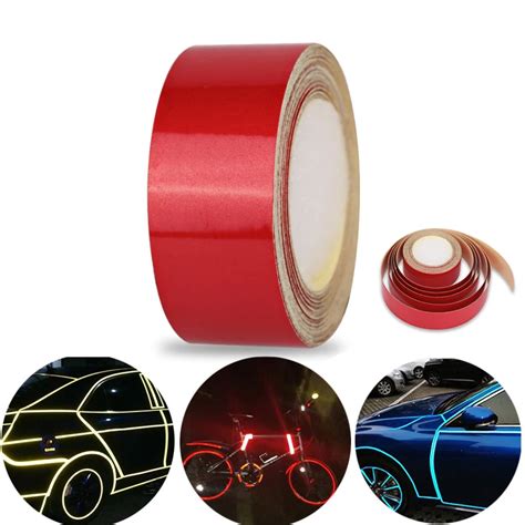 5m2cm Red Reflective Car Tape Styling Truck Reflective Tape Stickers