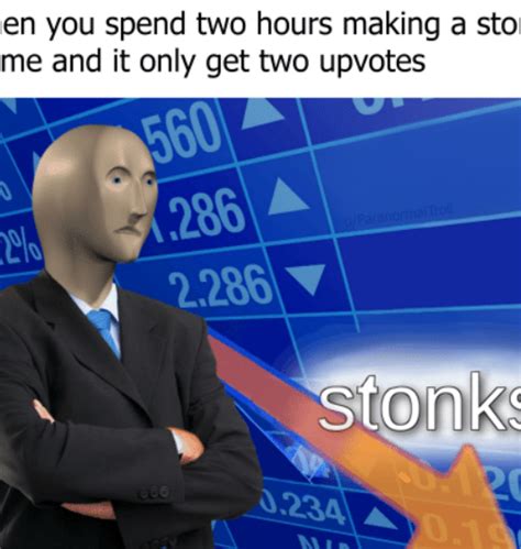 In most cases, a meme stock is one that sees a value increase primarily fueled by social media attention, and not company performance. New stonks meme !!!! The meme is very profitable !! Invest ...