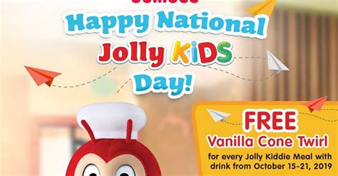 Manila Shopper Jollibee National Jolly Kids Day Oct 2019