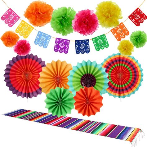 Pancartas de feliz cumpleaños de la piñata mexicana decoraciones de