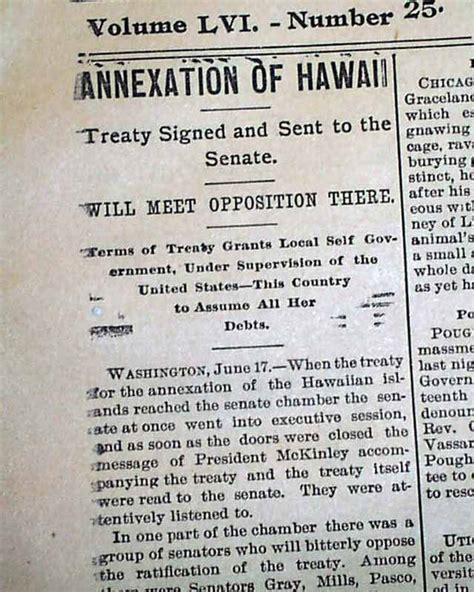 1897 Treaty Of Annexation Of Hawaii