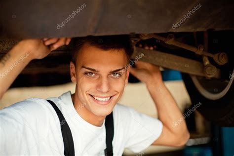 Handsome Auto Mechanic Stock Photo By ©baranq 12208203