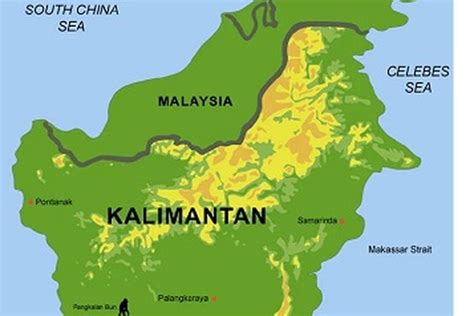 Letak Geografis Pulau Kalimantan Sesuai Peta Kunci Jawaban Kelas 5