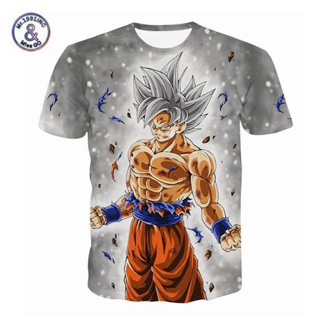 3d Dragon Ball T Shirt Ultra Instinct Super Saiyan Goku Printed Anime Shirt Mens Dragonball