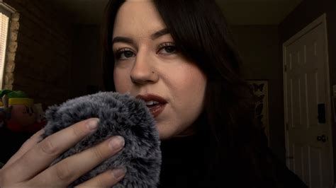 Asmr Repeating Trigger Words With Fluffy Mic Scratching Youtube