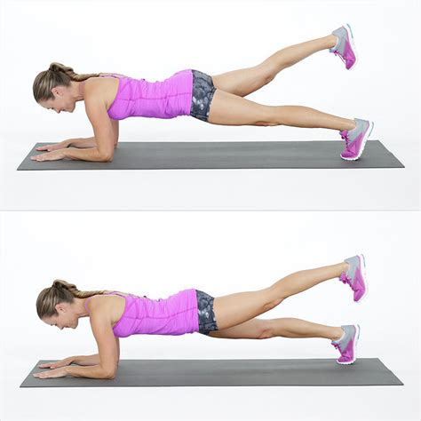Elbow Plank With Leg Lift The Busy Womans Workout