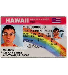 Hawaii Driver's License, Novelty (Enhanced) | Drivers license, Driver license online, Licensing