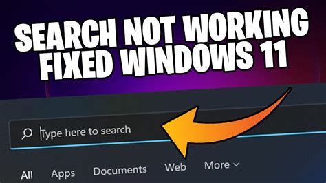 Windows 11 Search Bar Not Working How To Fix Youtube