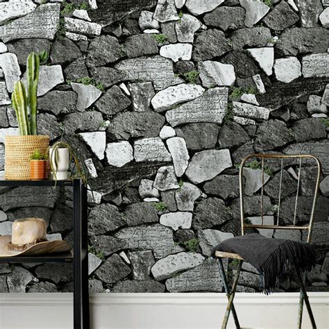 3d Pvc Vintage Brick Stone Wallpaper Wallcovering Bvm Home