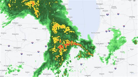 Chicago Radar Track Heavy Rain Storms As Severe Weather Threatens