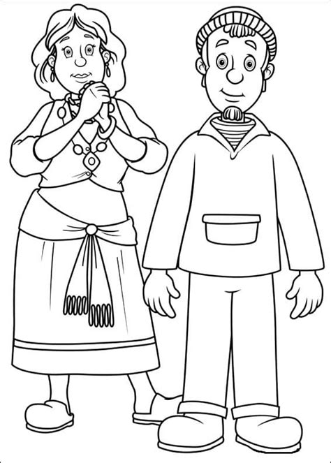 Fireman Sam Characters 1 Coloring Pages Coloring Cool