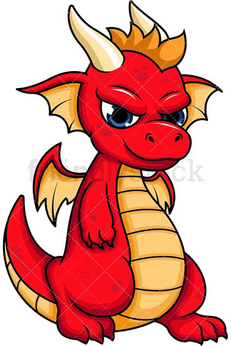 Fire Dragon Clip Art Draw Easy