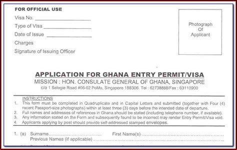 Ghanaian Passport Renewal Application Form Uk Form Resume Examples