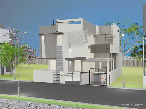 Bangalore Architecture Exteriors Of Aruns Bunglow In Bangalore By Top