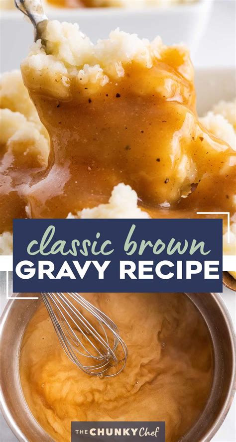 Classic Brown Gravy Recipe No Drippings The Chunky Chef
