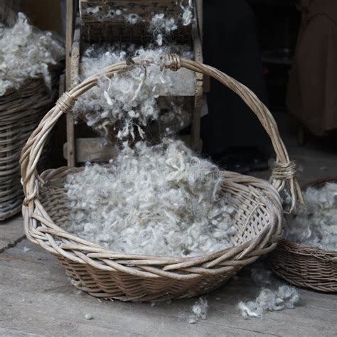 The Processing Of Wool By Hand Stock Photo Image Of Craft Processing